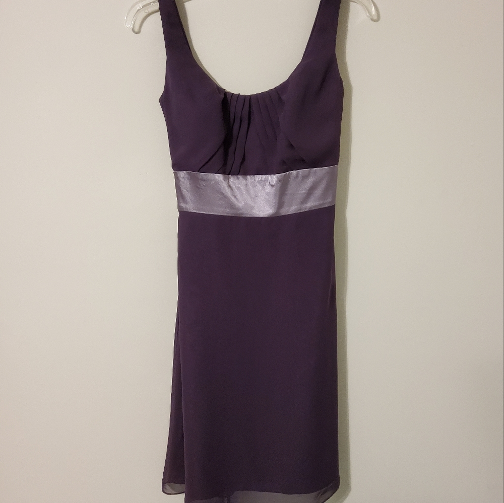 NWT.  FOREVER YOURS HOMECOMING PLUM/PURPLE SLEEVELESS DRESS SIZE 2